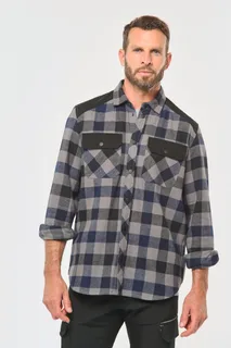 WK. Designed To Work Men’s checked shirt with pockets – foto 3