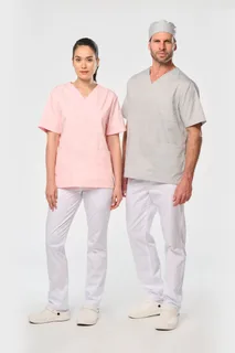 WK. Designed To Work Unisex short-sleeved polycotton tunic – foto 1