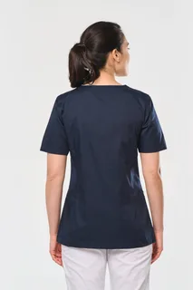 WK. Designed To Work Damesblouse van polykatoen met drukknopen – foto 2