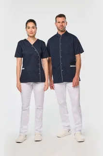 WK. Designed To Work Damesblouse van polykatoen met drukknopen – foto 3