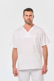 WK. Designed To Work Katoenen unisex tuniek met korte mouwen – foto 2