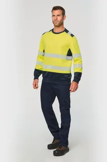 WK. Designed To Work Gerecyclede veiligheidssweater ronde hals – foto 3