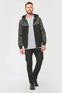 WK. Designed To Work Unisex eco-friendly zipped two-tone fleece hoodie – foto 2