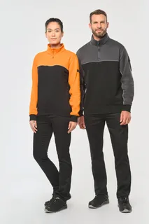 WK. Designed To Work Ecologische uniseks sweater met ritskraag – foto 1