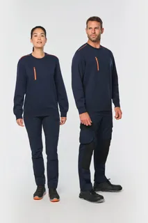 WK. Designed To Work Day To Day sweater zakje met contrasterende rits – foto 1
