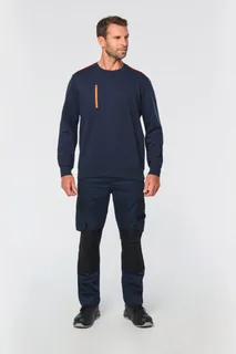 WK. Designed To Work Day To Day sweater zakje met contrasterende rits – foto 4