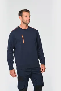 WK. Designed To Work Day To Day sweater zakje met contrasterende rits – foto 2