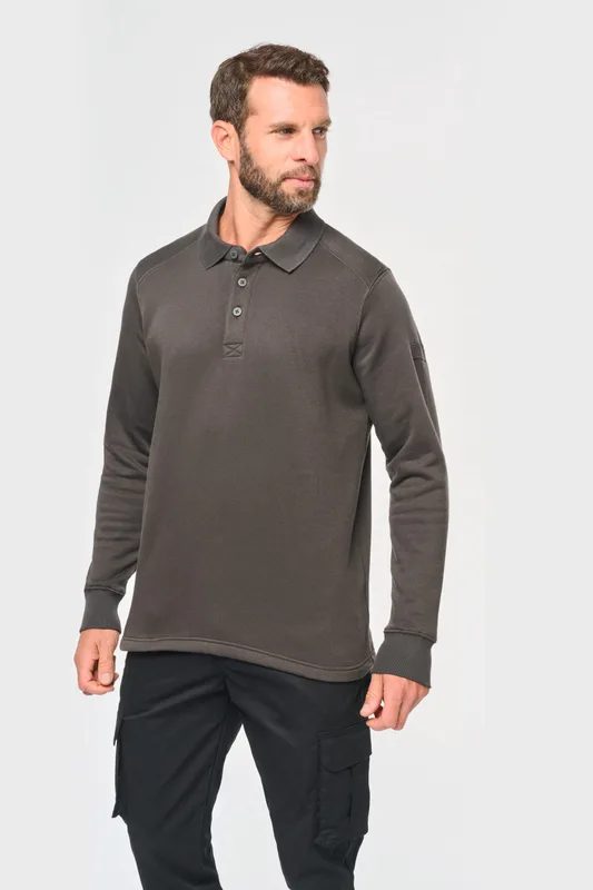 WK. Designed To Work Polo neck sweatshirt