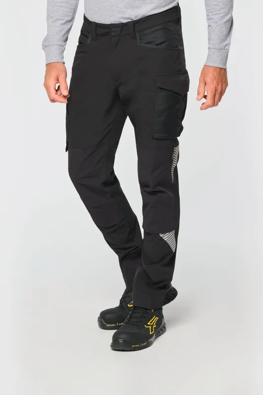 WK. Designed To Work Recycled multi pocket stretch trousers