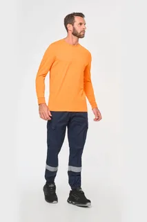 WK. Designed To Work Uniseks Cargobroek uniseks met elastische boord en reflecterende strook – foto 5