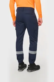 WK. Designed To Work Uniseks Cargobroek uniseks met elastische boord en reflecterende strook – foto 2