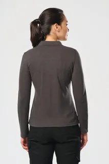 WK. Designed To Work Ladies' long-sleeved polo shirt – foto 6