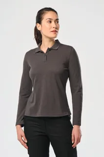 WK. Designed To Work Ladies' long-sleeved polo shirt – foto 5