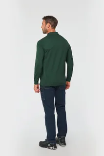 WK. Designed To Work Men's long-sleeved polo shirt – foto 2
