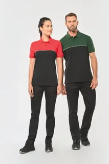 WK. Designed To Work Ecologische uniseks polo met korte mouwen in twee kleuren – foto 9