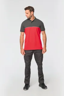 WK. Designed To Work Ecologische uniseks polo met korte mouwen in twee kleuren – foto 4
