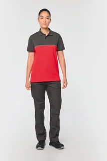 WK. Designed To Work Ecologische uniseks polo met korte mouwen in twee kleuren – foto 8