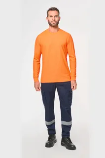 WK. Designed To Work Unisex eco-friendly polycotton long-sleeved t-shirt – foto 3