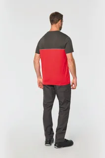 WK. Designed To Work Ecologisch tweekleurig uniseks T-shirt met korte mouwen – foto 3