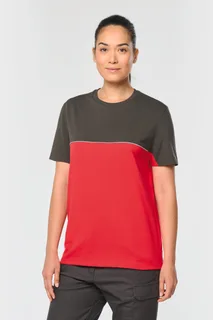 WK. Designed To Work Ecologisch tweekleurig uniseks T-shirt met korte mouwen – foto 5