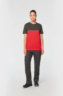 WK. Designed To Work Ecologisch tweekleurig uniseks T-shirt met korte mouwen – foto 7