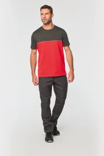 WK. Designed To Work Ecologisch tweekleurig uniseks T-shirt met korte mouwen – foto 4