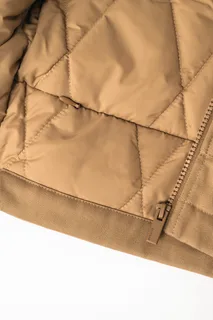 Native Spirit Ecologische gevoerde uniseks bodywarmer van twill met teddykraag – foto 11
