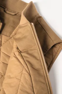 Native Spirit Ecologische gevoerde uniseks bodywarmer van twill met teddykraag – foto 10