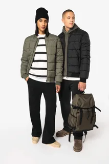 Native Spirit Eco-friendly unisex teddy collar padded jacket – foto 2