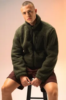 Native Spirit Eco-friendly unisex sherpa jacket – foto 6