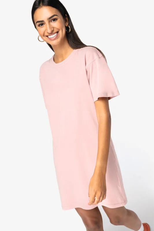 Native Spirit Ecologische verwassen T-shirtjurk