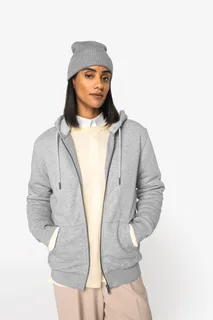Native Spirit Ecologische uniseks sweater met rits en sherpavoering – foto 5