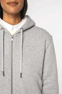 Native Spirit Ecologische uniseks sweater met rits en sherpavoering – foto 8