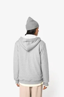 Native Spirit Ecologische uniseks sweater met rits en sherpavoering – foto 7