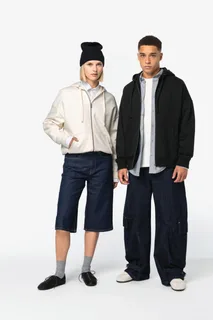Native Spirit Eco-friendly unisex oversized full-zip hooded sweatshirt – foto 2