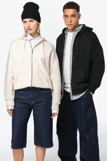 Native Spirit Eco-friendly unisex oversized full-zip hooded sweatshirt – foto 1