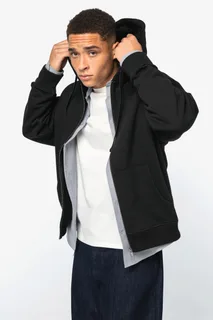 Native Spirit Eco-friendly unisex oversized full-zip hooded sweatshirt – foto 4