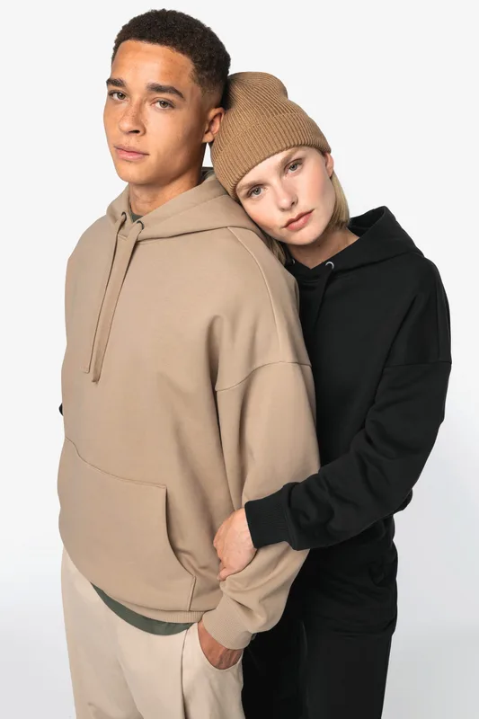 Native Spirit Duurzame uniseks oversized sweater met capuchon