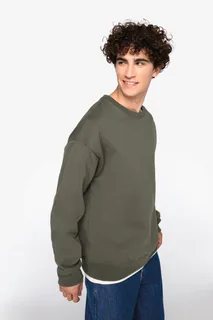 Native Spirit Ecologische oversized uniseks sweater met ronde hals – foto 3