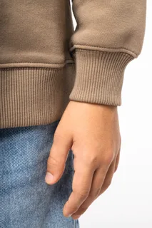 Native Spirit Ecologische cropped kindersweater met ronde hals – foto 7