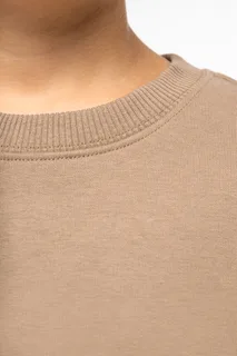 Native Spirit Ecologische cropped kindersweater met ronde hals – foto 6