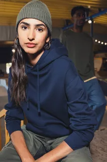 Native Spirit Eco-friendly unisex brushed fleece dropped shoulders hooded sweatshirt – foto 3