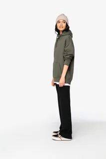 Native Spirit Eco-friendly unisex brushed fleece dropped shoulders hooded sweatshirt – foto 7