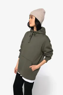 Native Spirit Eco-friendly unisex brushed fleece dropped shoulders hooded sweatshirt – foto 10