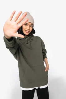 Native Spirit Eco-friendly unisex brushed fleece dropped shoulders hooded sweatshirt – foto 12