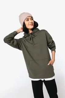 Native Spirit Eco-friendly unisex brushed fleece dropped shoulders hooded sweatshirt – foto 11