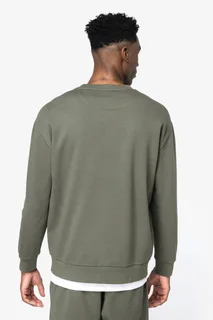 Native Spirit Ecologische uniseks sweater met ronde hals en verlaagde schouders in geborsteld fleece – foto 4