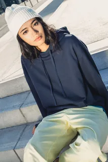 Native Spirit Eco-friendly unisex French Terry dropped shoulders hooded sweatshirt – foto 6