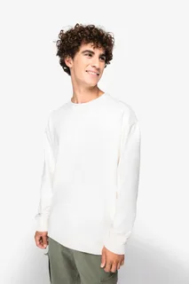 Native Spirit Eco-friendly unisex French Terry dropped shoulders round neck sweatshirt – foto 4
