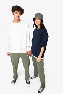 Native Spirit Eco-friendly unisex French Terry dropped shoulders round neck sweatshirt – foto 2